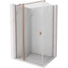Mexen Mist T cabine de douche pivotante 75 x 100 cm, transparent, cuivre brossé - 8A4T-075-100-65-00
