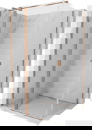 Mexen Mist T cabine de douche pivotante 120 x 100 cm, transparent, cuivre brossé - 8A4T-120-100-65-00