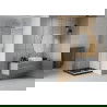 Mexen Rio cabine de douche carrée 70 x 70 cm, transparent, chrome + receveur Plat, noir - 860-070-070-01-00-4070