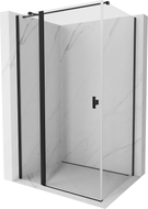 Mexen Mist T cabine de douche pivotante 110 x 80 cm, transparent, noire - 8A4T-110-080-70-00