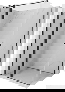 Mexen Mist T cabine de douche pivotante 120 x 90 cm, transparente, noire - 8A4T-120-090-70-00