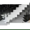 Mexen Rio cabine de douche carrée 70 x 70 cm, bandes, noire + receveur Flat, noir - 860-070-070-70-20-4070B