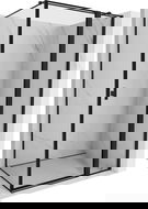 Mexen Mist T cabine de douche pivotante droite 100 x 80 cm, cadre noir, noir - 8A4T-100-080-70-70-P