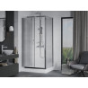 Mexen Apia cabine de douche coulissante 120 x 90 cm, transparent, chrome + bac à douche Rio - 840-120-090-01-00-4510