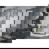 Mexen Apia cabine de douche coulissante 100 x 80 cm, rayures, chrome + receveur Rio - 840-100-080-01-20-4510