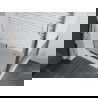 Mexen Apia cabine de douche coulissante 100 x 80 cm, rayures, chrome + receveur Rio - 840-100-080-01-20-4510