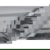 Mexen Apia cabine de douche coulissante 100 x 80 cm, rayures, chrome + receveur Rio - 840-100-080-01-20-4510