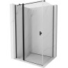 Mexen Mist T cabine de douche pivotante 85 x 110 cm, transparent, noir - 8A4T-085-110-70-00