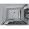 Mexen Apia cabine de douche coulissante 120 x 90 cm, bandes blanches, chrome + bac à douche Rio - 840-120-090-01-20-4510