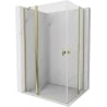 Mexen Mist Duo cabine de douche à charnière 85 x 70 cm, transparent, or - 8A4-085-070-50-00