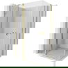 Cabine de douche pivotante Mexen Mist Duo 95 x 85 cm, transparente, or - 8A4-095-085-50-00