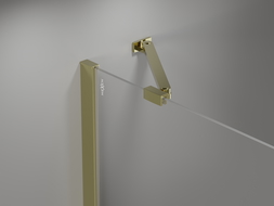Mexen Mist Duo cabine de douche pliante 100 x 90 cm, transparent, dorée - 8A4-100-090-50-00