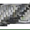 Mexen Apia cabine de douche coulissante 120 x 90 cm, transparent, or + receveur Rio - 840-120-090-50-00-4510