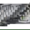 Mexen Apia cabine de douche coulissante 120 x 80 cm, transparent, noir + receveur Rio - 840-120-080-70-00-4510