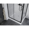 Mexen Apia cabine de douche coulissante 120 x 80 cm, transparente, noire + receveur Rio - 840-120-080-70-00-4510