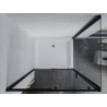 Mexen Apia cabine de douche coulissante 120 x 90 cm, transparent, noir + receveur Rio - 840-120-090-70-00-4510