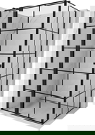 Mexen Mist T cabine de douche pivotante gauche 90 x 100 cm, grille noire, noir - 8A4T-090-100-70-77-L