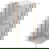 Mexen Mist Duo cabine de douche à pivot 85 x 85 cm, transparent, cuivre brossé - 8A4-085-085-65-00