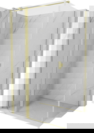 Mexen Mist T cabine de douche avec porte battante 95 x 90 cm, transparent, or brossé - 8A4T-095-090-55-00