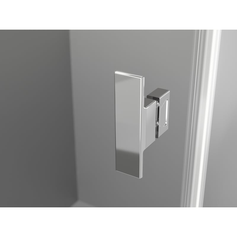 Mexen Mist T cabine de douche battante 90 x 100 cm, transparent, chrome - 8A4T-090-100-01-00