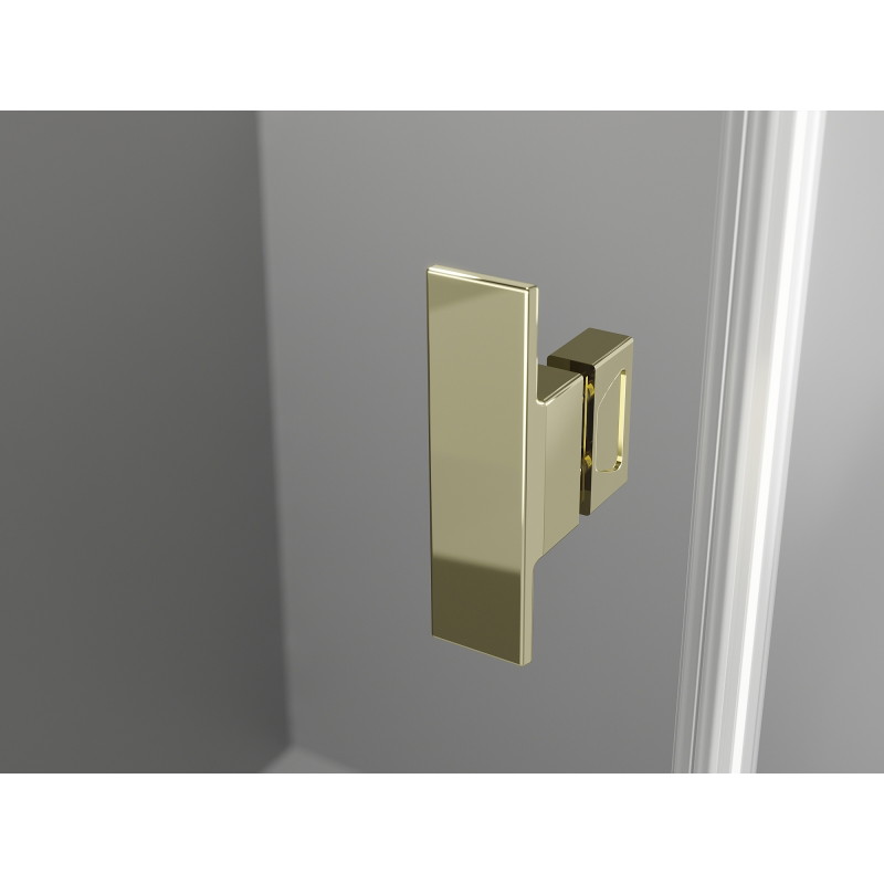 Mexen Mist T cabine de douche battante 75 x 80 cm, transparent, or - 8A4T-075-080-50-00