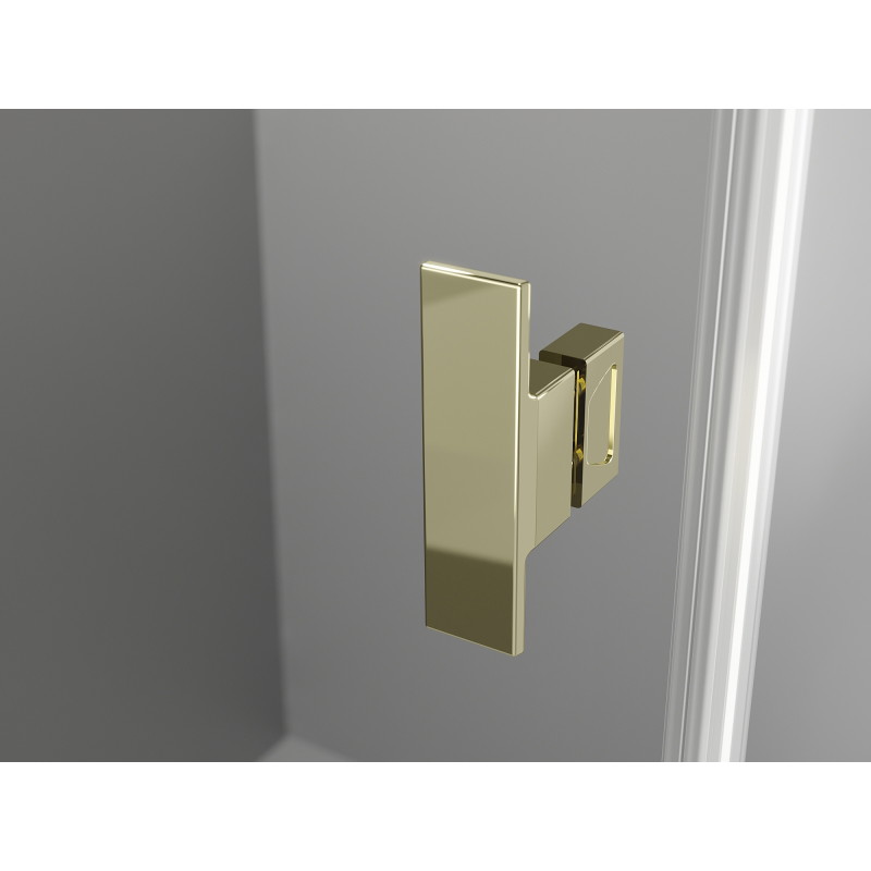 Mexen Mist T cabine de douche pivotante 70 x 90 cm, transparent, or - 8A4T-070-090-50-00