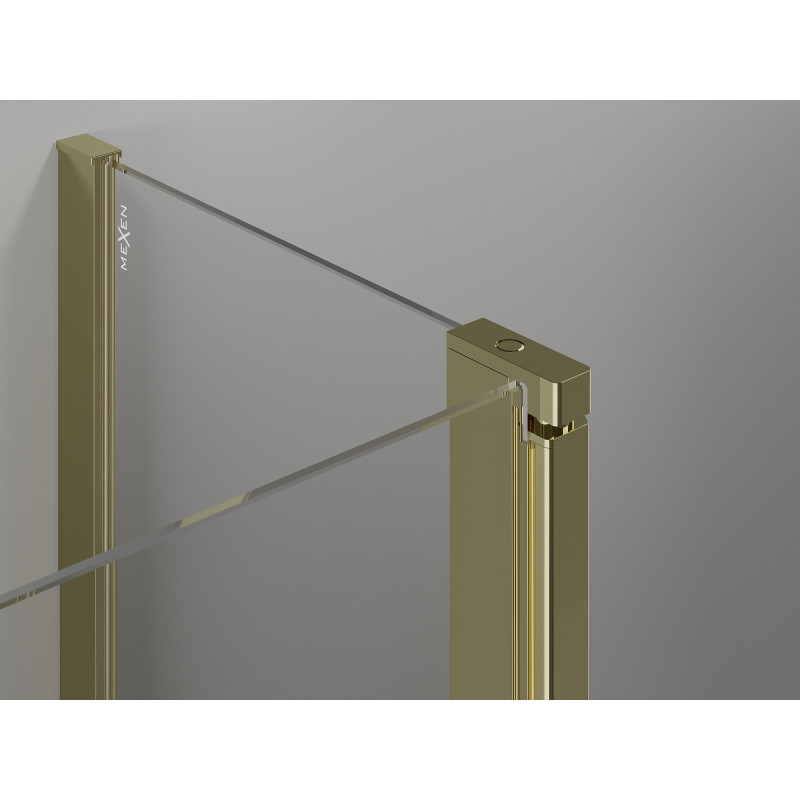 Mexen Mist T cabine de douche pivotante 95 x 95 cm, transparent, or - 8A4T-095-095-50-00