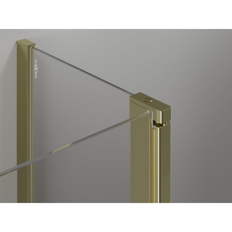 Mexen Mist T cabine de douche pivotante 80 x 100 cm, transparent, or - 8A4T-080-100-50-00
