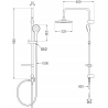 Mexen X05 colonne de douche, chrome/blanc - 798050591-00