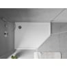 Mexen Flow receveur de douche pentagonal slim gauche 90 x 80 cm, blanc brillant - 46P108090L