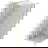 Cabine de douche pivotante Mexen Mist T 100 x 100 cm, transparente, or brossé - 8A4T-100-100-55-00