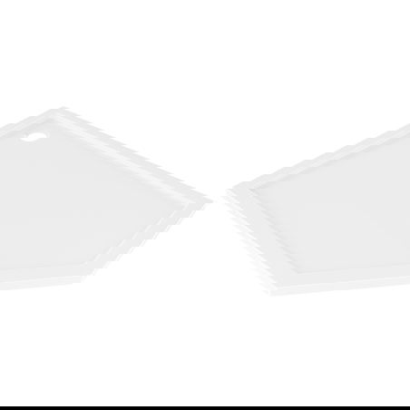 Mexen Flow receveur de douche pentagonal fin gauche 100 x 80 cm, blanc brillant - 46P108010L