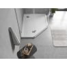 Mexen Flow receveur de douche pentagonal slim droit 100 x 80 cm, blanc brillant - 46P108010R