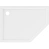 Mexen Flow receveur de douche pentagonal slim gauche 100 x 90 cm, blanc brillant - 46P109010L