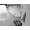 Mexen Flow receveur pentagonal slim gauche 100 x 90 cm, blanc brillant - 46P109010L