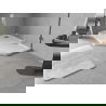 Mexen Flow receveur pentagonal slim gauche 100 x 90 cm, blanc brillant - 46P109010L