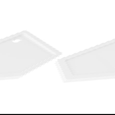 Bac à douche pentagonal Mexen Flow Slim 100 x 100 cm, blanc brillant - 46P101010
