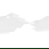 Bac à douche pentagonal Mexen Flow Slim 100 x 100 cm, blanc brillant - 46P101010
