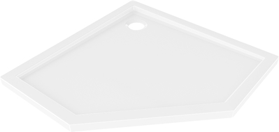 Mexen Flow receveur de douche pentagonal slim 100 x 100 cm, blanc brillant - 46P101010