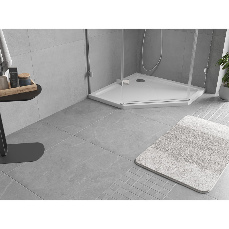 Mexen Flow receveur de douche pentagonal slim 100 x 100 cm, blanc brillant - 46P101010