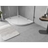 Mexen Flow receveur de douche quart-de-rond asymétrique slim gauche 90 x 80 cm, blanc brillant - 46Q108090L