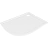 Mexen Flow receveur de douche demi-circulaire asymétrique slim droit 90 x 80 cm, blanc brillant - 46Q108090R
