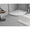 Mexen Flow receveur de douche semi-circulaire asymétrique slim droit 100 x 80 cm, blanc brillant - 46Q108010R