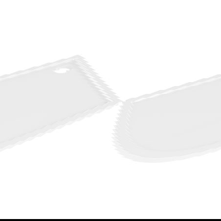 Mexen Flow receveur de douche semi-circulaire asymétrique slim droit 100 x 80 cm, blanc brillant - 46Q108010R