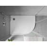 Mexen Flow receveur de douche semi-circulaire asymétrique slim gauche 100 x 90 cm, blanc brillant - 46Q109010L