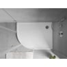 Mexen Flow receveur de douche demi-circulaire asymétrique slim droit 100 x 90 cm, blanc brillant - 46Q109010R