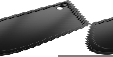 Mexen Flow receveur de douche demi-circulaire asymétrique slim droit 100 x 80 cm, noir mat - 46Q708010R