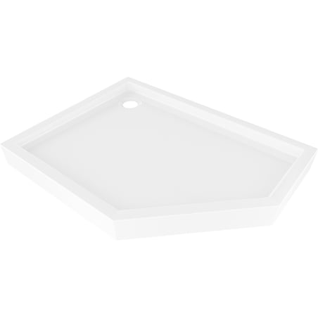 Mexen Flow+ receveur de douche pentagonal gauche 90 x 80 cm, blanc brillant - 46P108090LH