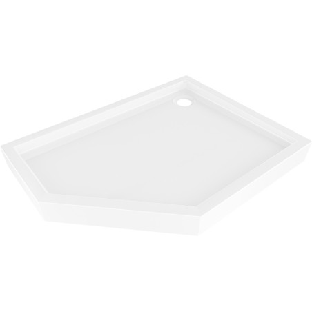 Mexen Flow+ receveur de douche pentagonal droit 90 x 80 cm, blanc brillant - 46P108090RH