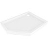 Mexen Flow+ receveur de douche pentagonal droit 90 x 80 cm, blanc brillant - 46P108090RH